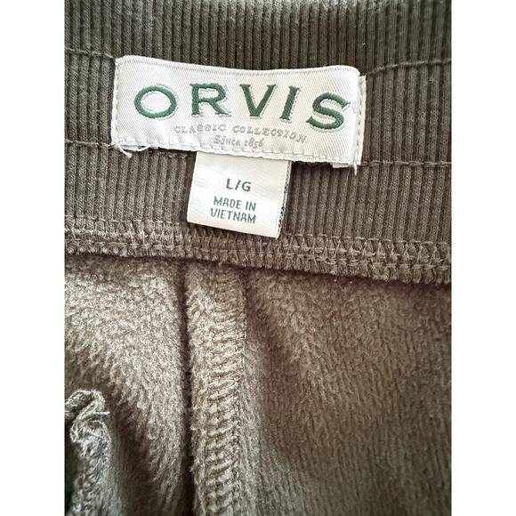 Orvis Signature Collection Sweatpants, Olive Green, Large - Picture 3 of 5